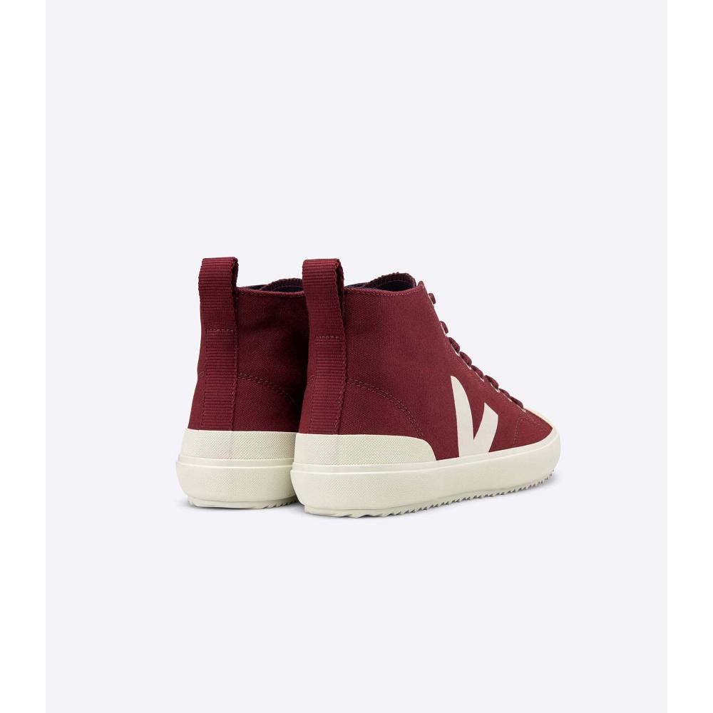 Men's Veja NOVA HT CANVAS High Tops Burgundy | ZA 105SGL